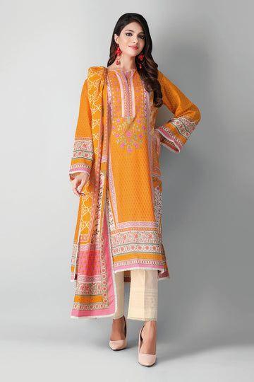 A21306 Yellow Khaadi Autumn Collection 2021